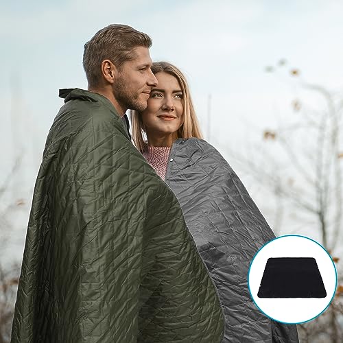 Preboun 4 Pack Large Waterproof Stadium Blankets Thick Warm Fleece Picnic Camping Blankets for Cold Weather Football Games Concerts Beach Outdoor Activities Homeless Donations(Multi) - color: Multicolor