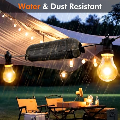 Restmo 4 Pack Mini IP44 Waterproof Outdoor Connection Box with Lockable Latches and Mounting Holes, Weatherproof Extension Cord Safety Cover for Outdoor Plugs, Lights, Cables, Wires, Size Small, Black - color: Black, size: 4 Pack