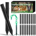 20PCS Replacement Stakes for Christmas Candy Cane Lights Outdoor, Plastic Candy Cane Pathway Markers Lights Spike Replacer, Size 0.68 * 6.05 Inches, Used to Maintain Candy Cane Pathway Lights