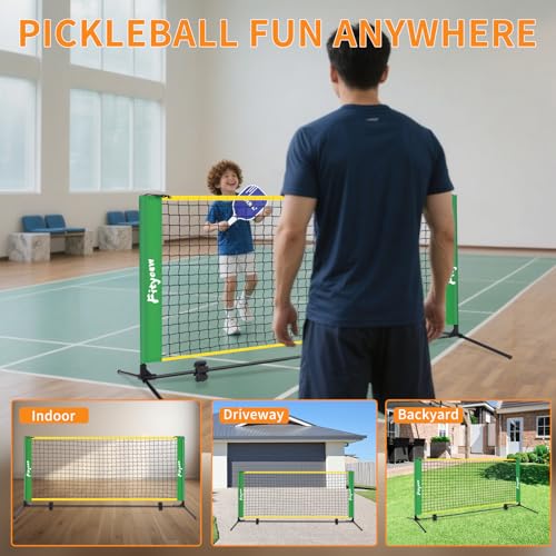6FT Small Mini Pickleball Net Portable Outdoor Driveway Net，Indoor Dink Practice Net Pickle Ball Training Aid Equipment