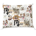 Nttopship Dog Cat Bed Mat Ultra Soft Fluffy Pet Bed Washable Fashion Dog Crate Beds Comfy Comfy Pet Sleeping Pad Suitable for Pet Raised Bed(30"x26") - color: Dog, size: Medium