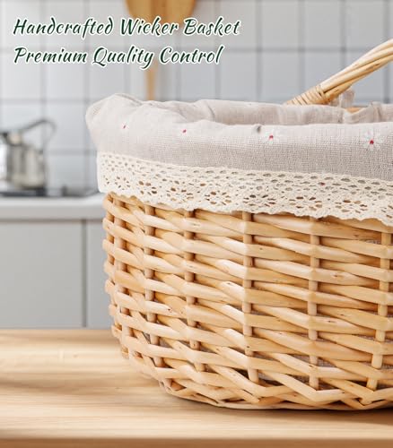 Picnic Basket for 2 with Table and Blanket, Collapsible Cooler Bag Insulated, Picnic Set for Beach Picnic Hamper Picnic Date Essentials for Outdoor Picnic Accessories Bridal Shower Gift - color: Grey Lining