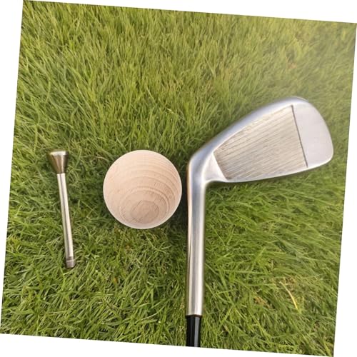 TOYANDONA 5PCS Wooden Croquet Balls Set for Outdoor Lawn Games Sturdy Solid Wood Balls for Backyard Croquet DIY Crafts and School Projects