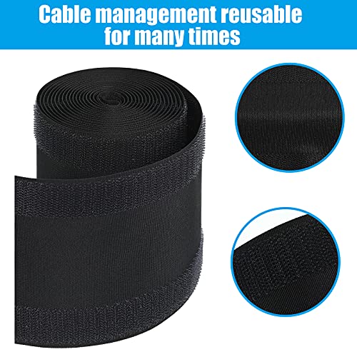 WILLBOND Carpet Cord Cover Cable Protector Floor Cover Cable Protector Management Only for Commercial Office Carpet(29.53 ft,Black) - color: Black, size: 29.53 ft
