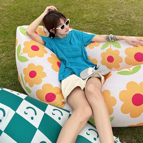 Inflatable Lounger, Air Sofa Chair, Camping & Beach Accessories, Portable Water Proof Couch for Hiking, Picnics, Outdoor, Music Festivals & Backyard, Lightweight Air Hammock (170x80cm / 66.9x31.5in)