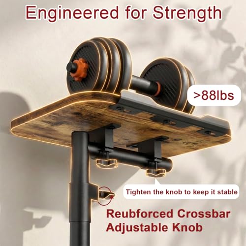 Tv Tray Table Adjustable Height Couch Side Table, Tilt Angle Adjustments-360° Swivel/180° Flip-Over Panel C-Shaped End Table With Tablet Slot, Computer Desk for Chair, Living Room (Rustic Brown) - color: Rustic Brown, style: Tilt C Table
