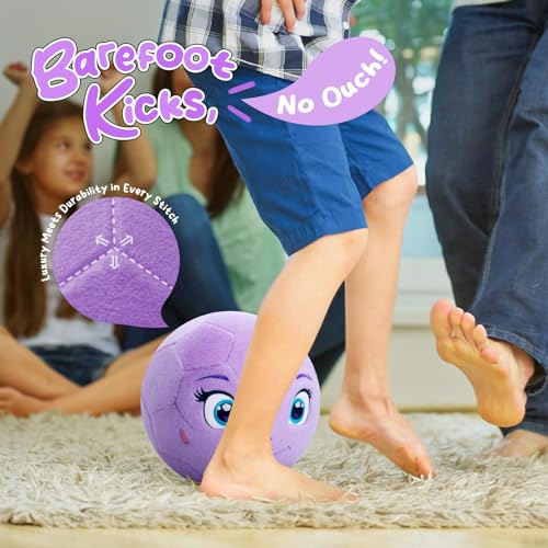 VangeBow Toddler Toy Soccer Goals for Backyard Indoor with Soft Plush Unicorn Ball, Mini Soccer Nets and Ball Set for Kids(Pump Include) - style: Unicorn Ball & Goal