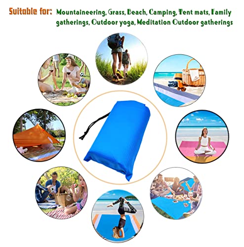 Waterproof Camping Tarp, Ultralight Tent Footprint Backpacking Tarp for Camping, Hiking and Outdoor Activities (Blue) - color: Blue