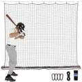 BaseGoal Baseball & Softball Backstop Nets, Heavy Duty Sports Practice Nets, Sports Netting Barrier,DIY Ball Net,Hitting Net for Baseball, Hockey, Soccer, LAX and More - size: 15x30ft