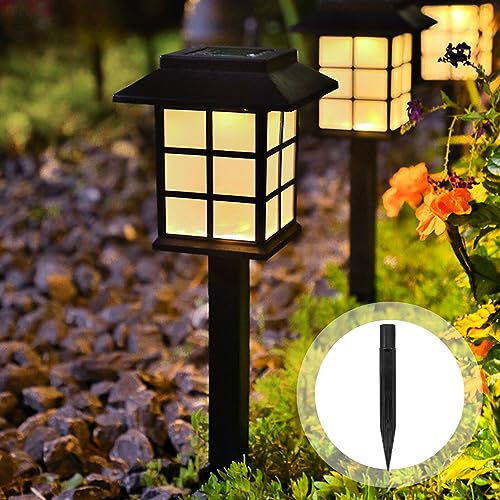 Uonlytech 10Pcs Solar Light Stakes Replacement Durable Plastic Ground Spikes for Garden Lamps Outdoor Pathway Solar Lamp Support Accessories Easy Install 6.10In - size: 16X1.7CM