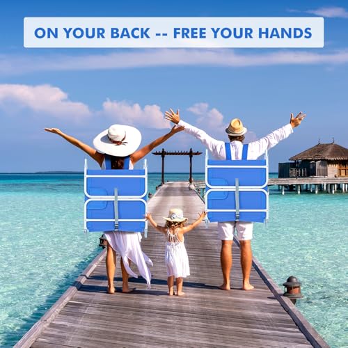 3 in 1 Women Comfort Backpack Tanning Beach Chair with Face Hole Padded Adjustable & Cushion | Portable Folding Lounge Sun Chair for Adult Outside Reading Sunbathing Poolside | Reclining 6 Position - color: Royal Blue / 1 Pack
