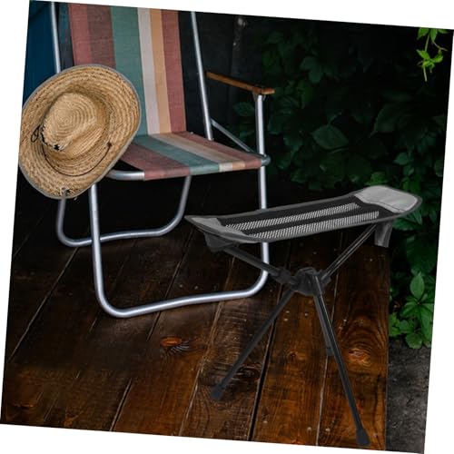 ibasenice Ultralight Portable Camping Chair Foot Rest Foldable Hammock Seat for Outdoor Compact Camp Stool Quick-fold Mechanism Camping Foot Rest Attachment