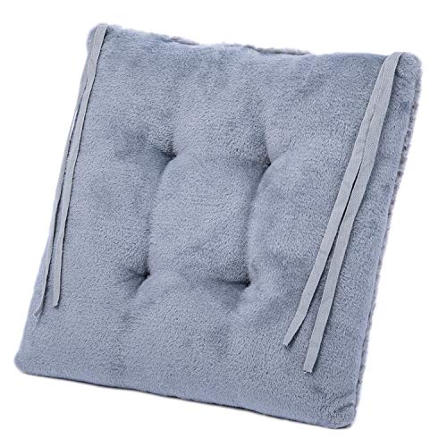 WONDER MIRACLE 4 in 1 Pack Chair Pads | Seat Cushion，Machine Wash & Dryer Friendly (F&F 16"×16", Flint Grey) - color: Flint Grey, style: F&F 16"×16"