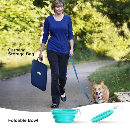 48" Large Pop Up Dog Playpen & Whelping Box for Dogs, Portable Foldable Puppy Playpen with Waterproof Bottom, Pet Tent Exercise Pen for Camping/Indoor, Includes Bowl & Carry Bag
