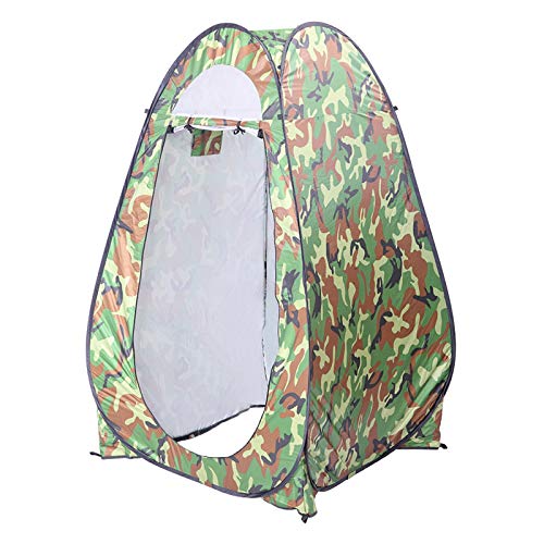 Portable Pop Up Shower Privacy Tent,Lightweight Single Toilet Shower Tents,Changing Room Dressing Tent,Waterproof Camping Shower Tents,with Carry Bag,for Picnic Beach Hiking Fishing (Camouflage) - color: Camouflage