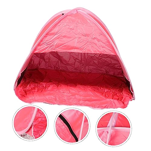 Happyyami Instant Sun Shade Canopy Beach Tent Pet Tent Portable Hiking Tent Fast Sunshade Shelter Head Sun Shade Automatic Camping Tent Baby Play Pool Tent Travel Galvanized Iron Mini Laptop