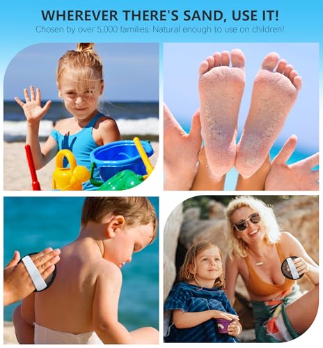 Antfuny Sand Remover Cleaner Eraser for Women Beach Towel Blanket Clip 2 4 6 Quick Dry Oversized XL Extra Large Thick Think Cloud Turkish Cotton Microfiber Bulk Packs Mat Sand Free Sandproof - color: 1pcs Sun Waves