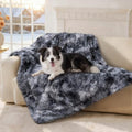 Luciphia Large Waterproof Dog Blanket for Pet Washable Liquid Proof Bed Intimacy Protection Shaggy Plush Calming Long Faux Fur Couch Cover Calming Cat Throw Blankets, Tie-dye Grey, 50" x 60" - color: Tie-dye Grey, size: 50"x60"