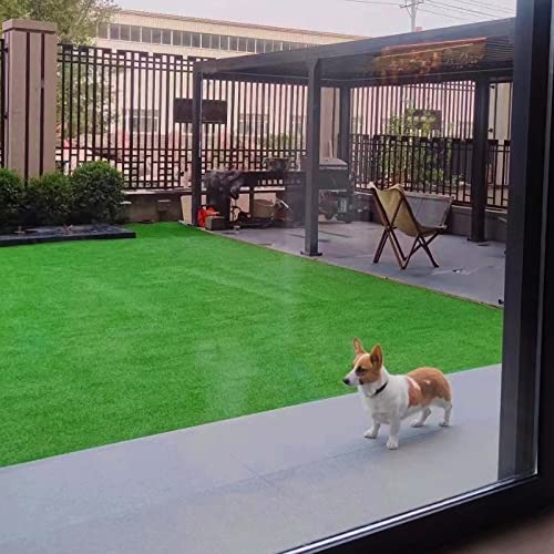 FREADEM Artificial Grass Turf for Pet Dogs 4' x 6', Fake Grass Lawn with Drain Holes, Indoor Outdoor Synthetic Grass Mat for Garden Gym Patio Balcony Playground Backyard, Height 0.8 Inch - size: 4' x 6'