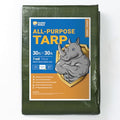 GUARD SHIELD Green Tarp Waterproof 30x30 Feet Medium Duty All Purpose Poly Tarps Cover 7mil - color: Green, size: 30x30
