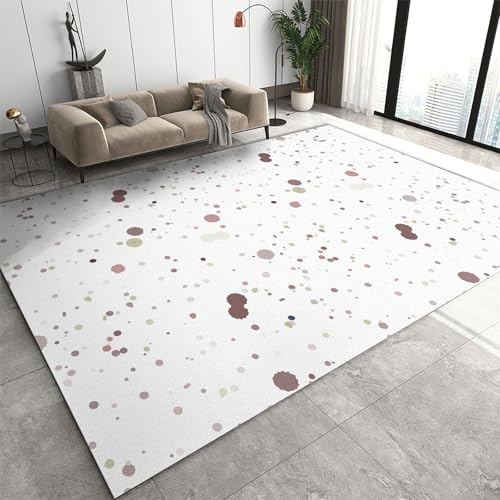 Boho Outdoor Area Rug Polka Dots Pastel Color Shapes Waterproof Patio Carpet Camping Rug Plastic Straw Rug Floor Mat for Patio Clearance Balcony Picnic Beach Camping（6x8ft） - color: Style-12, size: 71*95in / 6*8ft