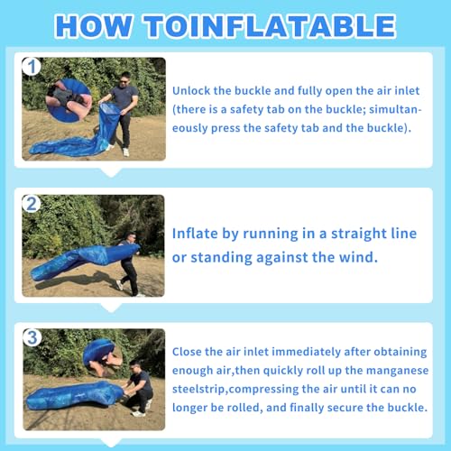 Inflatable Couch, Inflatable Lounger Air Sofa | No-Pump Blow Up Couch | Ergonomic Design, Air Couches Outdoor for Camping & Park & Beach, Upgrade Your Camping Accessories - color: Blue Leaf, style: Standard - No Sunshade