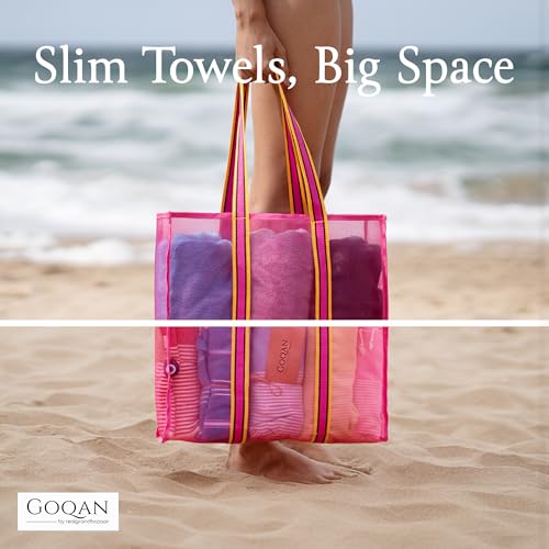 GOQAN Turkish Beach Towel Oversized 39x71 | Thin, Lightweight, 100% Cotton and Sand Free Towel is Suitable for Beach, Bathroom, Pool, Travel & Swim - Tropical G - color: Tropical Green, style: Lucky