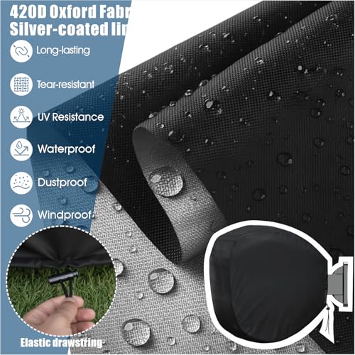 Garden Hose Reel Cover, Heavy-Duty 420D Waterproof UV-Resistant Oxford Protector, Fits 10–40m（3.94-15.75 in） hose Wall-Mounted Hose Reels (Circle) - style: Circle