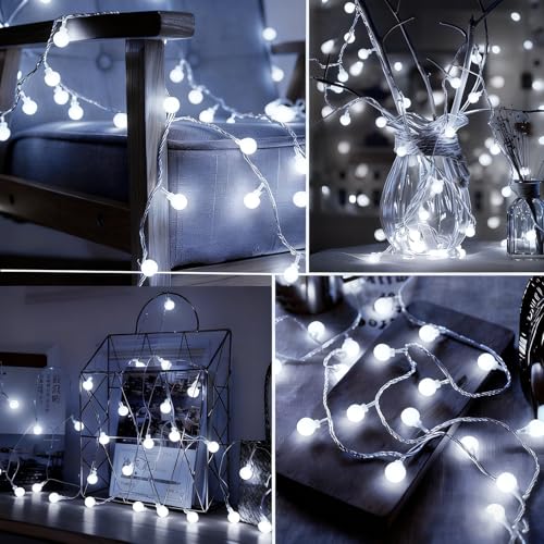 Led String Lights for Bedroom, Fairy Lights Plug in with Remote 38ft 100Led 8 Modes Timer Dimmable USB Christmas Lights for Indoor Bedroom Classroom Dorm Garden Party Wedding Xmas Decor, White - color: 100LED-Cool White