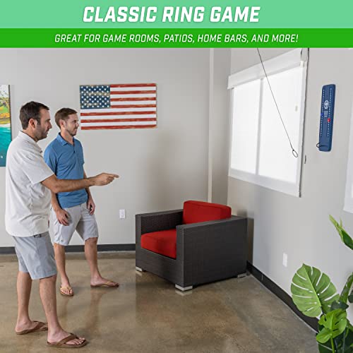 GoSports Hook 21 Ceiling Mount Ring Swing Game - Choose Your Color - Play Indoors or Outdoors - color: Blue