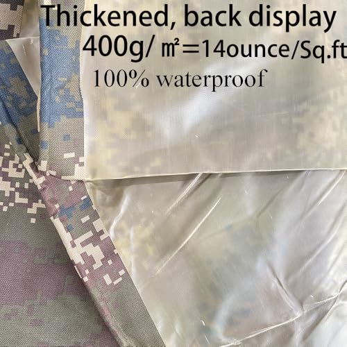 Waterproof Tarp CamouflageThickening Multi-Size Sun Shade Sail Customized Tarpaulin Sunrays Block Awning for Patio Canopy Rain Cover Canvas Sunshade Camp Outdoor Gardens Canopy (6.3ft*9.5ft) - size: 6.3ft*9.5ft