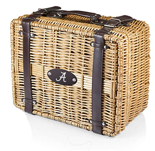 NCAA Alabama Crimson Tide Champion Picnic Basket with Deluxe Service for Two, Black