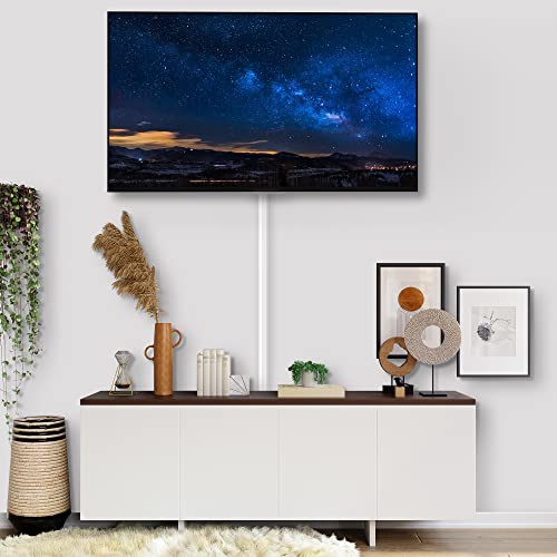ZhiYo Cord Hider Wall Kit, 87in Cord Cover Wall Mounted TV, Wire Covers for Cords, Paintable Wire Hiders for TV On Wall, TV Cable Hider Wall Kit, Wall Cord Concealer, 6 x L14.5in W0.98 H0.5in, White - color: White, size: W1in x H0.5in - L87in