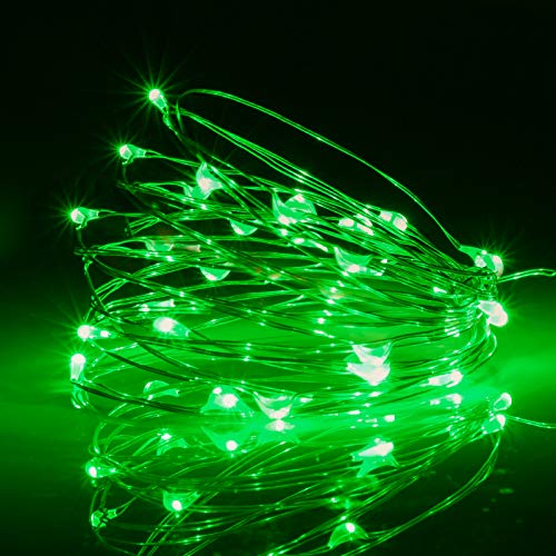 XINKAITE Waterproof LED Fairy String Lights - Starry DIY Decoration for Indoor & Outdoor Parties, Christmas, Holidays (10FT/3Meters, Green) - color: Green, size: 10ft