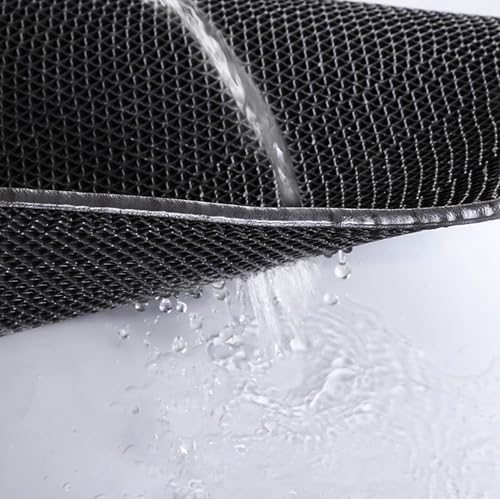 Drainage Non Slip Mats 3'x10' Heavy Duty Commercial Floor Mat Mesh Hollow Door Mat Roll for Swimming Pool Bathroom Kitchen Garage Indoor Outdoor Wet Area (Black, 0.9×3M/3×10FT) - color: Black, size: 35.4" x 118"