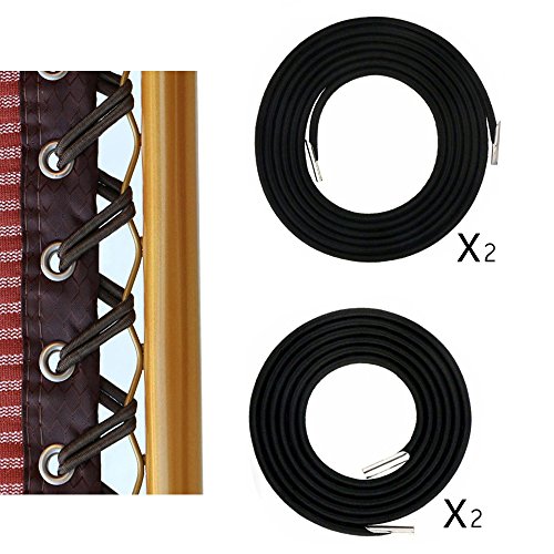 Replacement Cord for Zero Gravity Chair, 4 Pack Universal Replacement Elastic Cords Repair Tool Kit for Sun Lounger, Garden Chairs, Outdoor Recliners, Anti Gravity Chair, Bungee Chairs