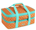 MIER Insulated Double Casserole Carrier Thermal Lunch Tote for Potluck Parties, Picnic, Beach, Fits 9 x 13 Inches Casserole Dish, Expandable by Mid Zipper, Orange - color: Orange