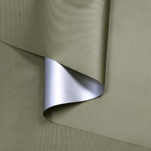 1Yard (60"×36") Marine Waterproof Fabric - Outdoor UV-Resistant Lightweight Durable Ripstop Material, UPF50+ Sun-Protection Blackout for Tarp Tent Camping Canopy, Army Green - color: Army Green, size: 1 Yard