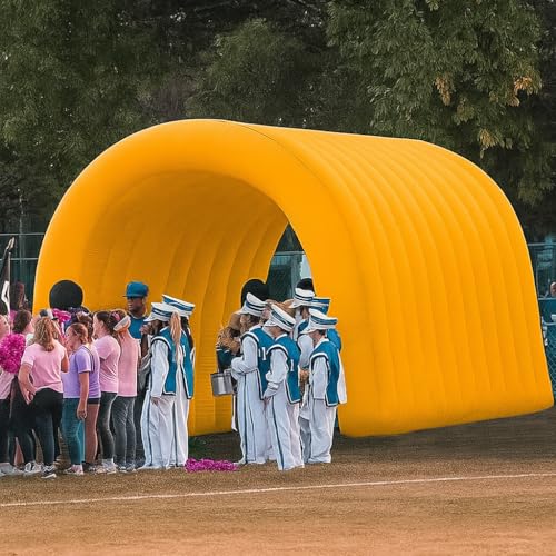 23x10x10FT Quick Setup Inflatable Tunnel Arch - for Sports Games, Trade Shows & Promotions (Blower Included) - color: Orange, size: 16.5FT