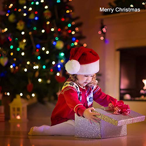 33Ft String Lights Battery Operated with Remote Control Timer, 100LED 4 Pack Waterproof 8 Modes Copper Wire Twinkle Fairy Lights for Bedroom Indoor Outdoor Wedding Dorm Christmas Decorations - style: 33ft, Multicolor