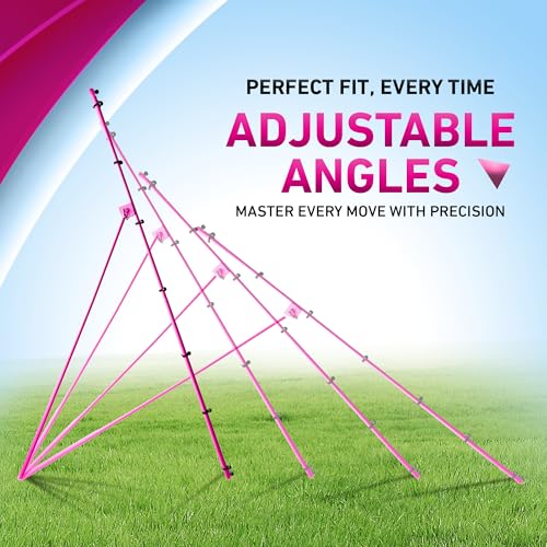 Velocity Volleyball Rebounder 5-Angle Adjustable 7x4 ft Volleyball Rebounder Net for Backyard with Reinforced Steel Frame & High-Tension PE Netting Bounce Back Net with Travel Bag