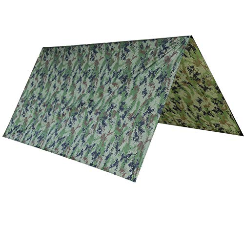 Lightweight Tent Tarp, Waterproof Shelter Cover for Camping Hiking, Multi Use Hammock Tarp Canopy for Outdoor Shade Rain Protection Travel and Backpacking