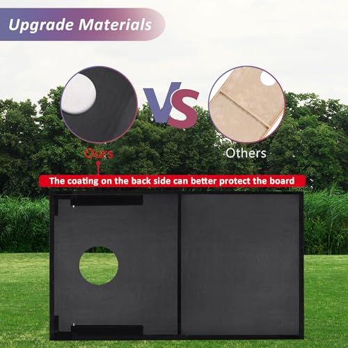 Cornhole Set, Regulation/Tailgate Size Cornhole Boards with 8 Bean Bags and Carrying Case, 4x2/3x2 Corn Hole Outdoor Game Toss Board for Adults Outside Activities - color: 3'x2' America Flag