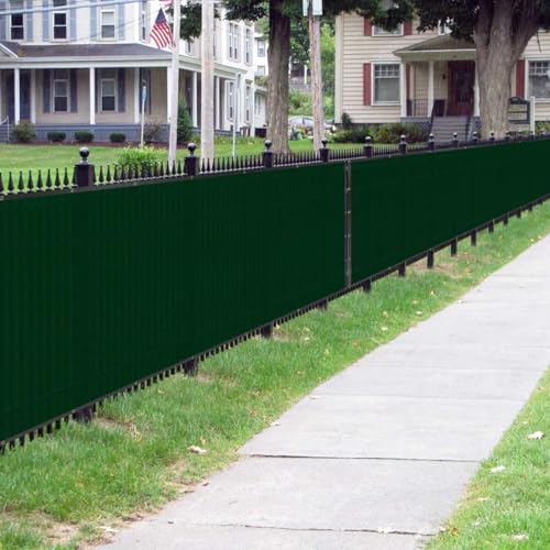 Sunnyglade 5 feet x 150 feet Privacy Screen Fence Heavy Duty Fencing Mesh Shade Net Cover for Wall Garden Yard Backyard (Green, 5 ft X 150 ft) - color: Green, size: 5 ft X 150 ft