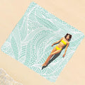Beach Blanket Waterproof Sandproof 1-7 Adult Oversized 78 '' × 81 '' Lightweight Durable Compact Sand Free Extra Large Beach Mat for Travel Camping Hiking Picnic Blanket - color: Leaves3, size: 78“x81”