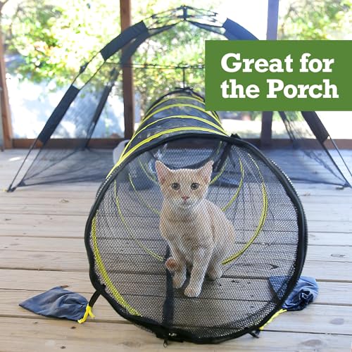 Product Image Outback Jack Outdoor Cat Enclosures for Indoor Cats (Portable Cat Tent, Outdoor Cat Tent, Cat Tunnel, and Playhouse) Play Tents for Cats, Outside Enclosure (Kitty Compound Play House) - style: Kitty Compound Play House