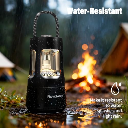 LED Camping Lantern Rechargeable,Outdoor Bluetooth Speakers, 4000mAh ,IPX4 Waterproof ,Dimmable Tent Lights for Power Outages, Decorations for Party Garden Patio/Pool (Black) - color: Black