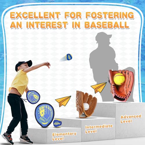 Toss and Catch Game Set Classical Outdoor Toys for Kids at The Beach, Yard, or Park Outside Games 4 Paddles 4 Balls Family Games for Kids and Adults Easter Toys Gifts