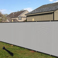 ECOOPTS 4'x20' Privacy Fence Screen Windscreen with Copper Grommets, Fit for Commercial Fence and Residential Garden Outdoor 90% UV Blockage, Cable Zip Ties Included (Gray)