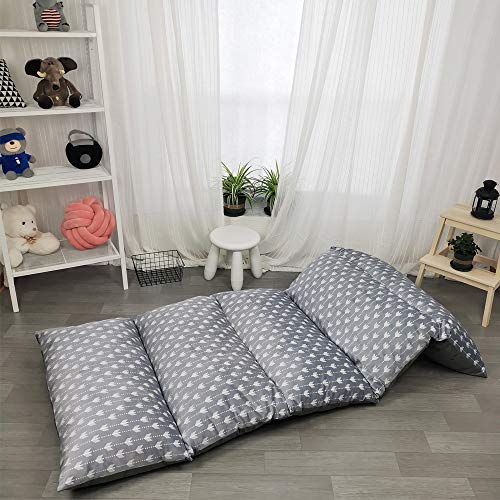 ICOPUCA Floor Lounger Pillow casing for boy Girl, Soft Minky Plush, Arrow Print, Cover/Sleeve/Casing ONLY! Perfect Reading and Watching TV Cushion - Excellent for Sleepovers, King Size; - color: Grey, size: King (Pack of 1)